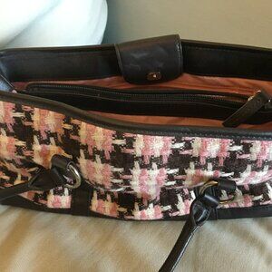 Ann Taylor Loft Pink/Brown Plaid Purse